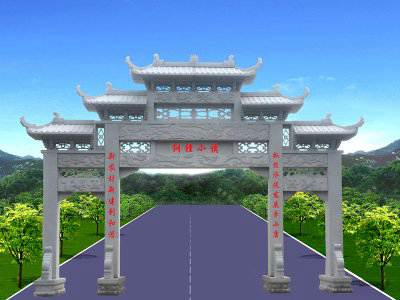 石雕欄桿、石拱橋、石欄桿