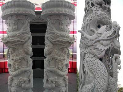 石雕欄桿、石拱橋、石欄桿