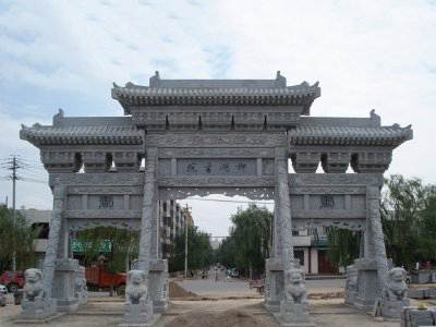 石雕欄桿、石拱橋、石欄桿