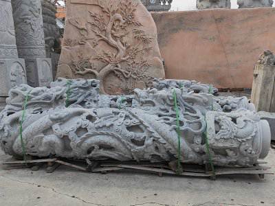 石雕欄桿、石拱橋、石欄桿