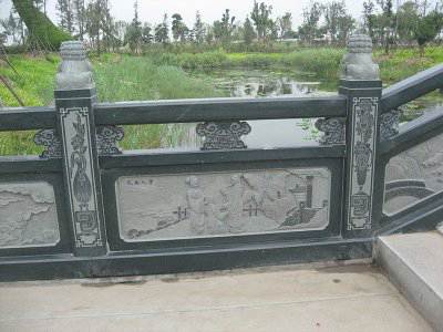 石雕欄桿、石拱橋、石欄桿