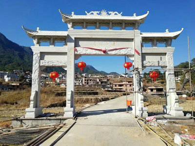 石雕欄桿、石拱橋、石欄桿