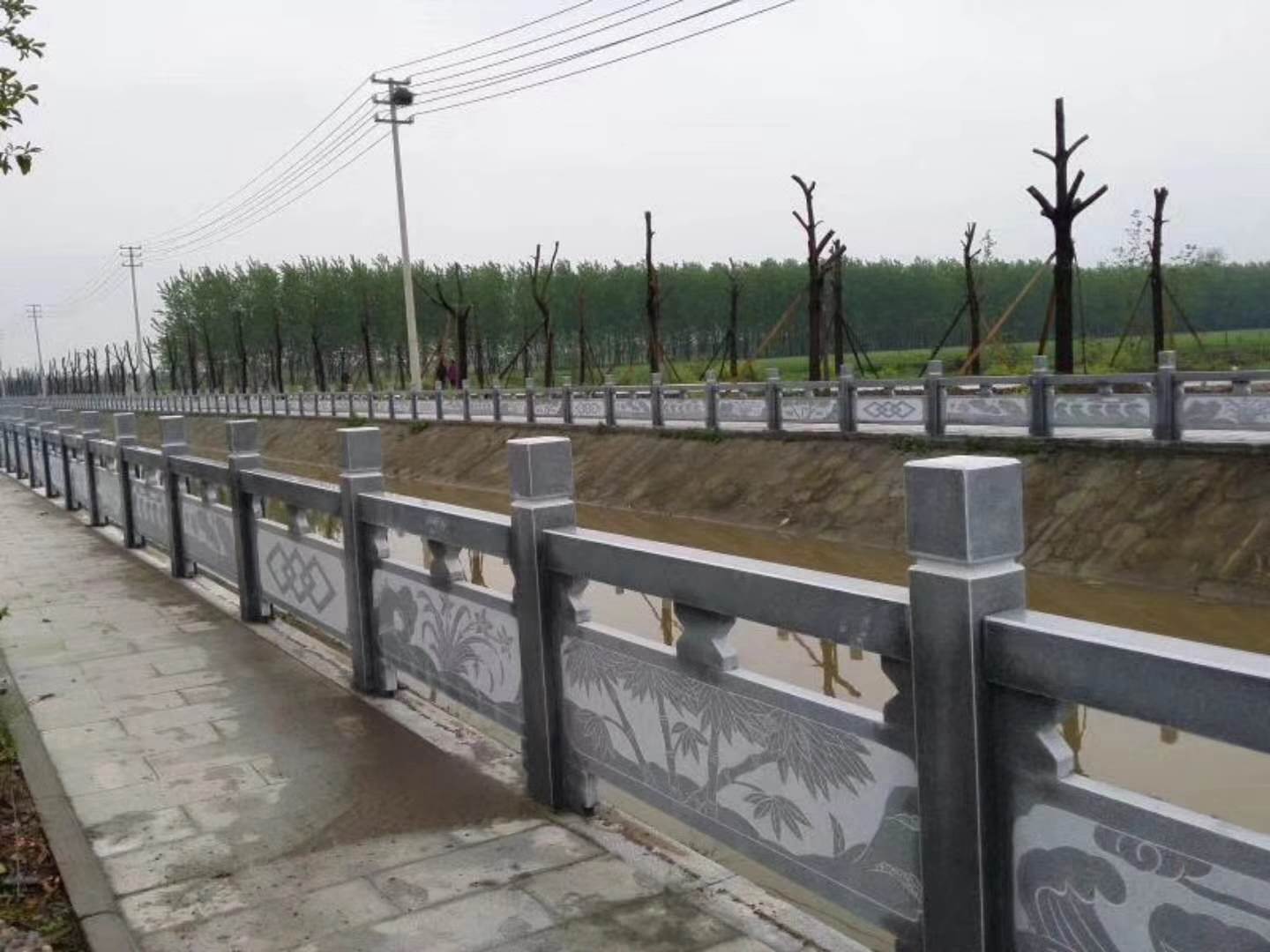 河道花崗巖石欄桿