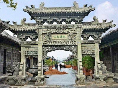 石雕欄桿、石拱橋、石欄桿