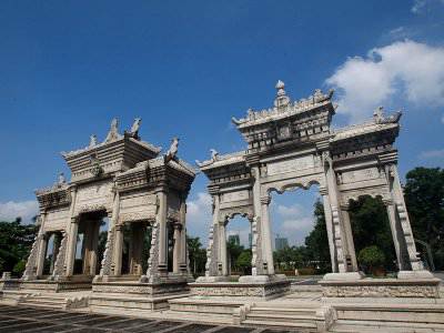 石雕欄桿、石拱橋、石欄桿