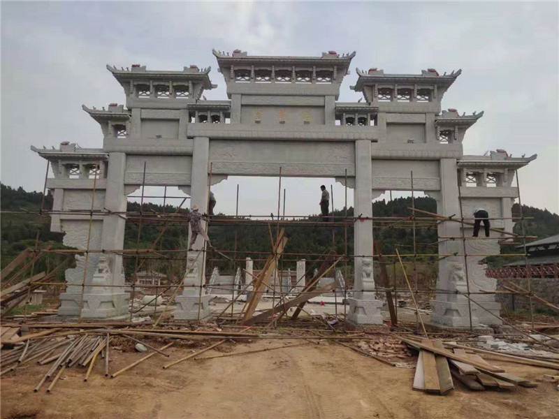 石雕牌坊雕刻